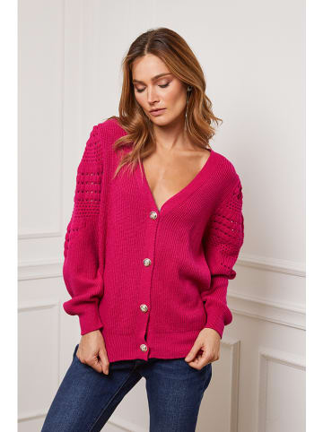 Joséfine Cardigan "Cuvillier" in Fuchsia