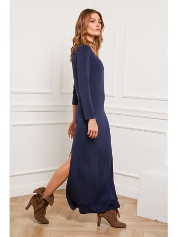 Joséfine Sukienka dzianinowa "Dovel" w kolorze granatowym