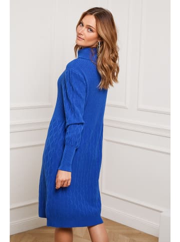 So Cachemire Gebreide jurk "Eclose" blauw