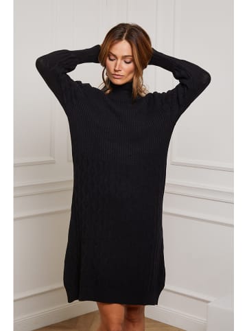 So Cachemire Strickkleid "Eclose" in Schwarz