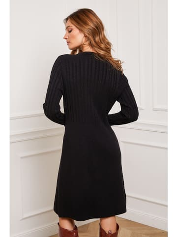 Joséfine Strickkleid "Fanola" in Schwarz