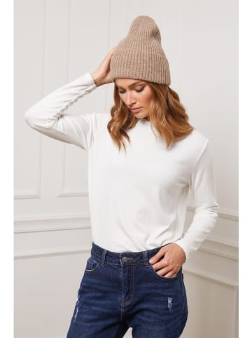 So Cachemire Longsleeve "Funel" in Weiß