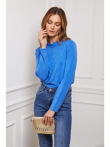 So Cachemire Longsleeve "Funel" in Blau