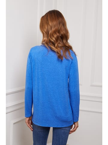 So Cachemire Longsleeve "Funel" in Blau