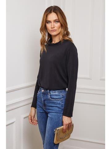 So Cachemire Longsleeve "Funel" zwart
