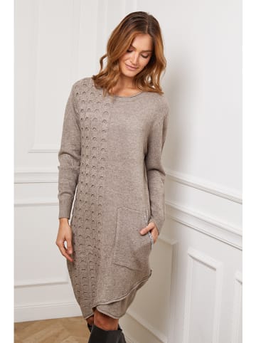 Joséfine Strickkleid "Goeland" in Taupe