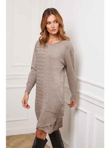 Joséfine Strickkleid "Goeland" in Taupe