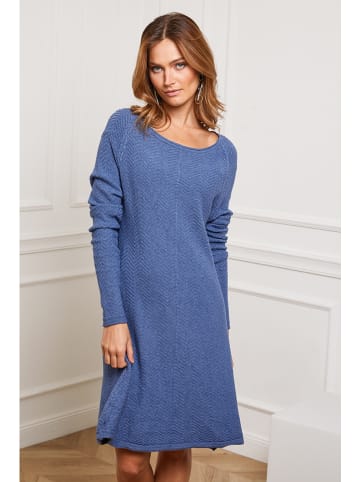 So Cachemire Strickkleid "Groland" in Blau