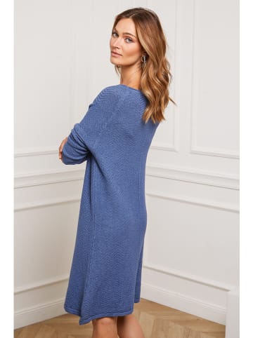 So Cachemire Strickkleid "Groland" in Blau