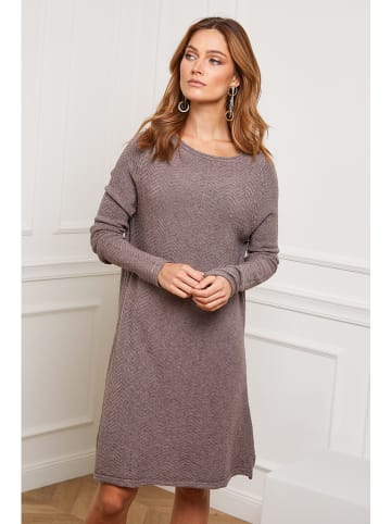 So Cachemire Gebreide jurk "Groland" taupe
