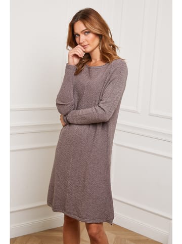 So Cachemire Gebreide jurk "Groland" taupe