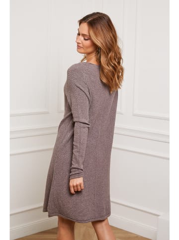 So Cachemire Gebreide jurk "Groland" taupe