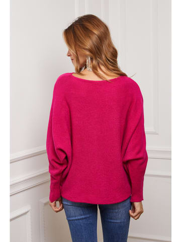 So Cachemire Trui "Jackson" fuchsia
