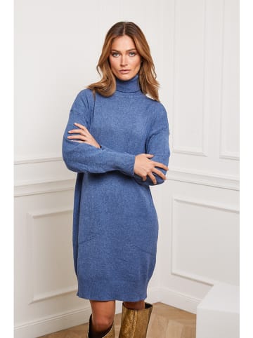So Cachemire Gebreide jurk "Landreau" blauw