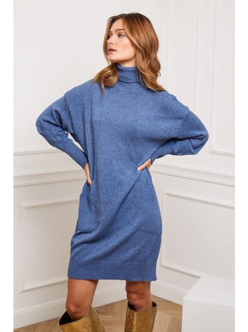 So Cachemire Strickkleid "Landreau" in Blau