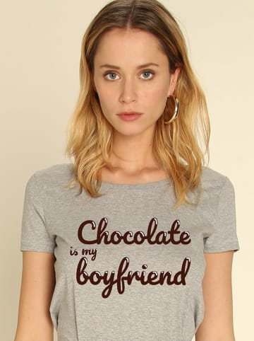 WOOOP Koszulka "Chocolate" w kolorze szarym