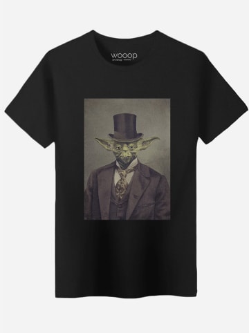 WOOOP Koszulka "Sir Yoda" w kolorze czarnym