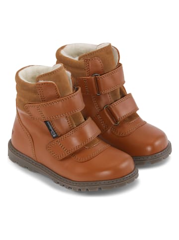 Bundgaard Leder-Winterboots "Tokker" in Hellbraun