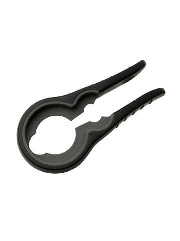 Fackelmann Potten- en flessenopener zwart/grijs - (L)18,5 x (B)9 cm