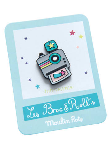 Moulin Roty Anstecker "Camera" in Bunt - (L)3,5 x (B)3 cm