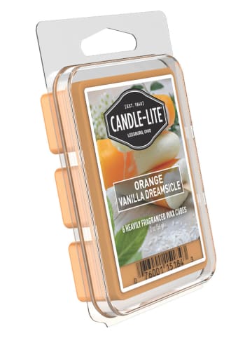 CANDLE-LITE 2er-Set: Duftwachs "Orange Vanilla Dreamsicle" in Orange - 2x 56 g