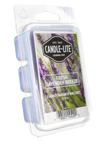 CANDLE-LITE 2er-Set: Duftwachs "Fresh Lavender Breeze" in Hellblau - 2x 56 g
