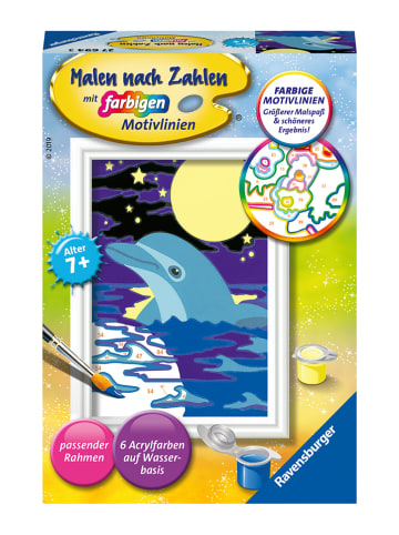 Ravensburger Malen nach Zahlen-Set "Kleiner Delfin" - ab 7 Jahren