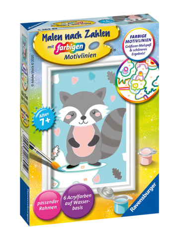Ravensburger Malen nach Zahlen-Set "Süßer Waschbär" - ab 7 Jahren