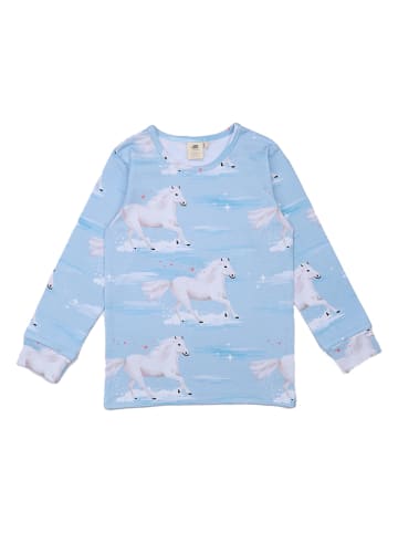 Walkiddy Pyjama lichtblauw/donkerblauw