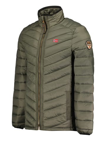Geographical Norway Kurtka pikowana "Carliti" w kolorze oliwkowym