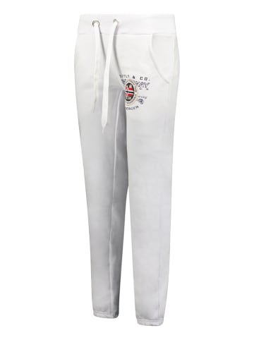 Geographical Norway Spodnie dresowe "Mirly" w kolorze białym