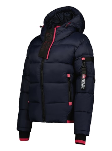 Geographical Norway Kurtka zimowa "Calix" w kolorze granatowo-różowym