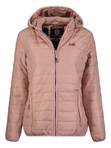 Geographical Norway Doorgestikte jas "Atika" lichtroze