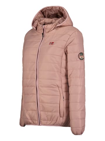 Geographical Norway Doorgestikte jas "Atika" lichtroze