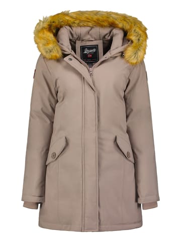 Geographical Norway Parka "Dinasty" w kolorze szarobrązowym