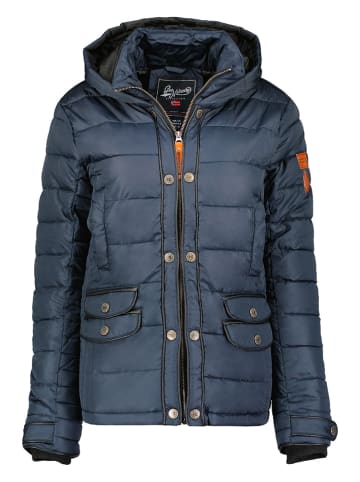 Geographical Norway Doorgestikte jas "Dacili" donkerblauw