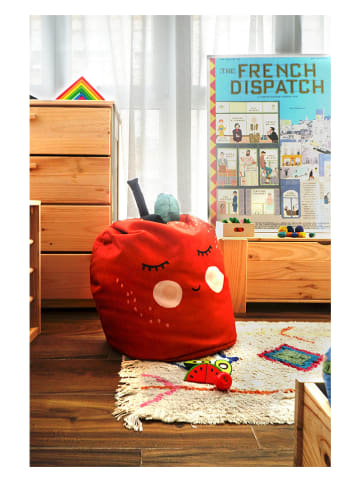 Folkifreckles Sitzsack "Apple" in Rot - (B)50 x (H)60 cm