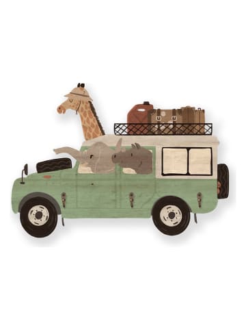The Wild Hug Kapstok "Safari Van" meerkleurig - (B)48,5 x (H)39 cm