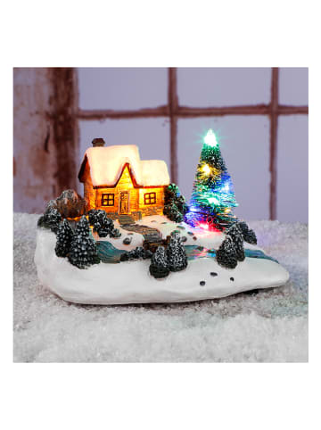 Profiline Decoratieve ledlamp "Christmas Scene" meerkleurig - (B)18 x (H)13 x (D)8 cm