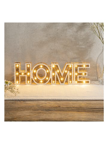 Hollybell LED-Dekoleuchte "Home" in Warmweiß - (B)38 x (H)11 x (T)3 cm