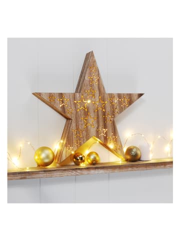 Profiline Dekoracyjna lampa LED "Star" w kolorze ciepłej bieli - 36 x 36 x 6 cm