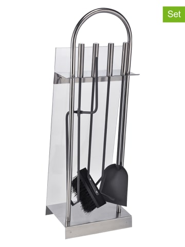Everysentials 5tlg. Set: Kaminbesteck in Schwarz - (B)22 x (H)64 x (T)15,5 cm