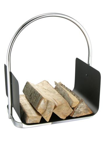 Everysentials Feuerholzkorb in Schwarz - (B)40,5 x (H)47 x (T)30 cm