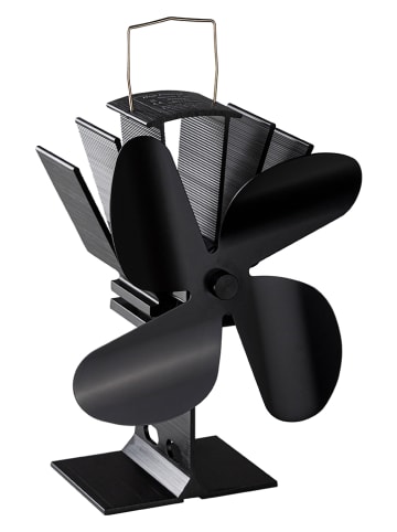 Everysentials Kaminventilator in Schwarz - (B)13,3 x (H)19 x (T)10 cm