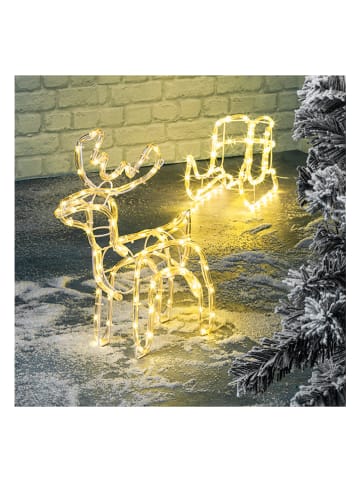 Profiline Dekoracyjna lampa LED "Deer with sled" w kolorze ciepłej bieli