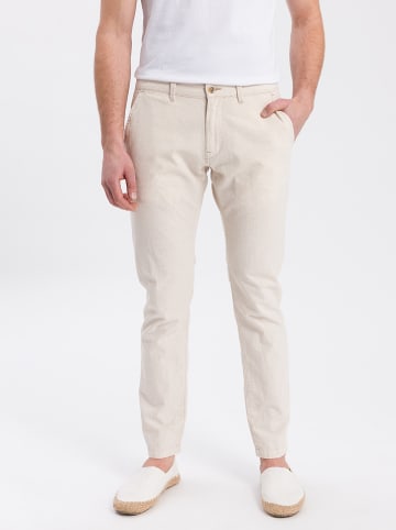 Cross Jeans Chino - slim tapered fit - crème