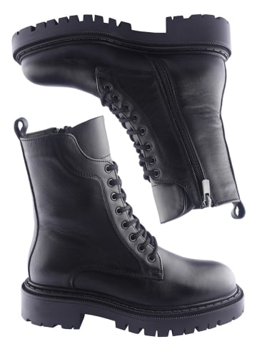 D.Moro Leren boots zwart