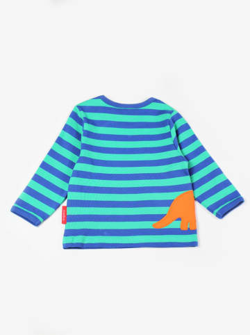 Toby Tiger Longsleeve in Grün/ Blau
