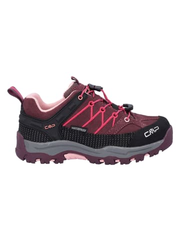 CMP Skórzane buty trekkingowe "Rigel" w kolorze bordowo-czarnym