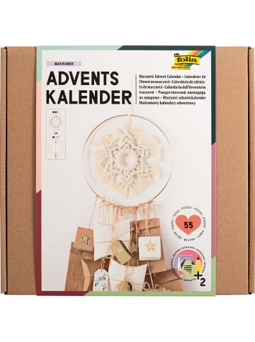 folia PAPER Adventskalender-Bastelset "Makramee"